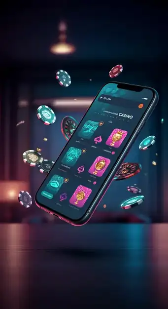 Startscherm van Casino Blitz mobiele app met selectie van dice games en actieve toernooien