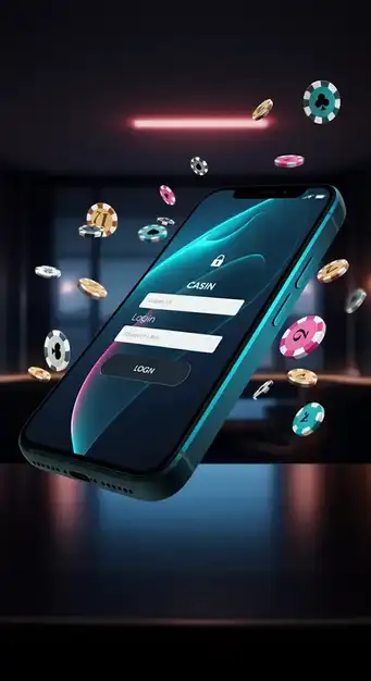 Gebruikersinterface van Blitz Casino loginpagina met velden voor e-mail en wachtwoord, benadrukkend veilige en snelle toegang tot het spelplatform.
